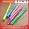 straight bent around the cup small diameter colorful drinking straw